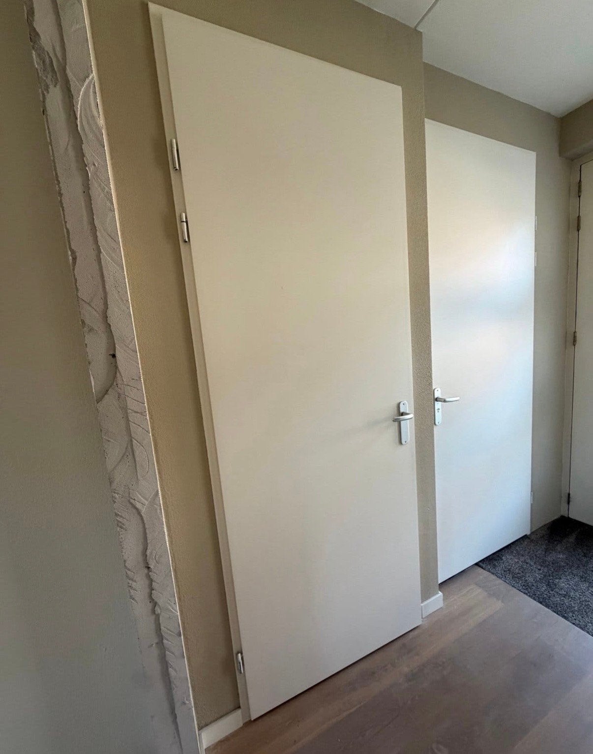 Stevige witte opdek binnendeur, linksdraaiend (88x231.5cm), Doe-het-zelf en Verbouw, Ophalen, Gebruikt, 80 tot 100 cm, 215 cm of meer