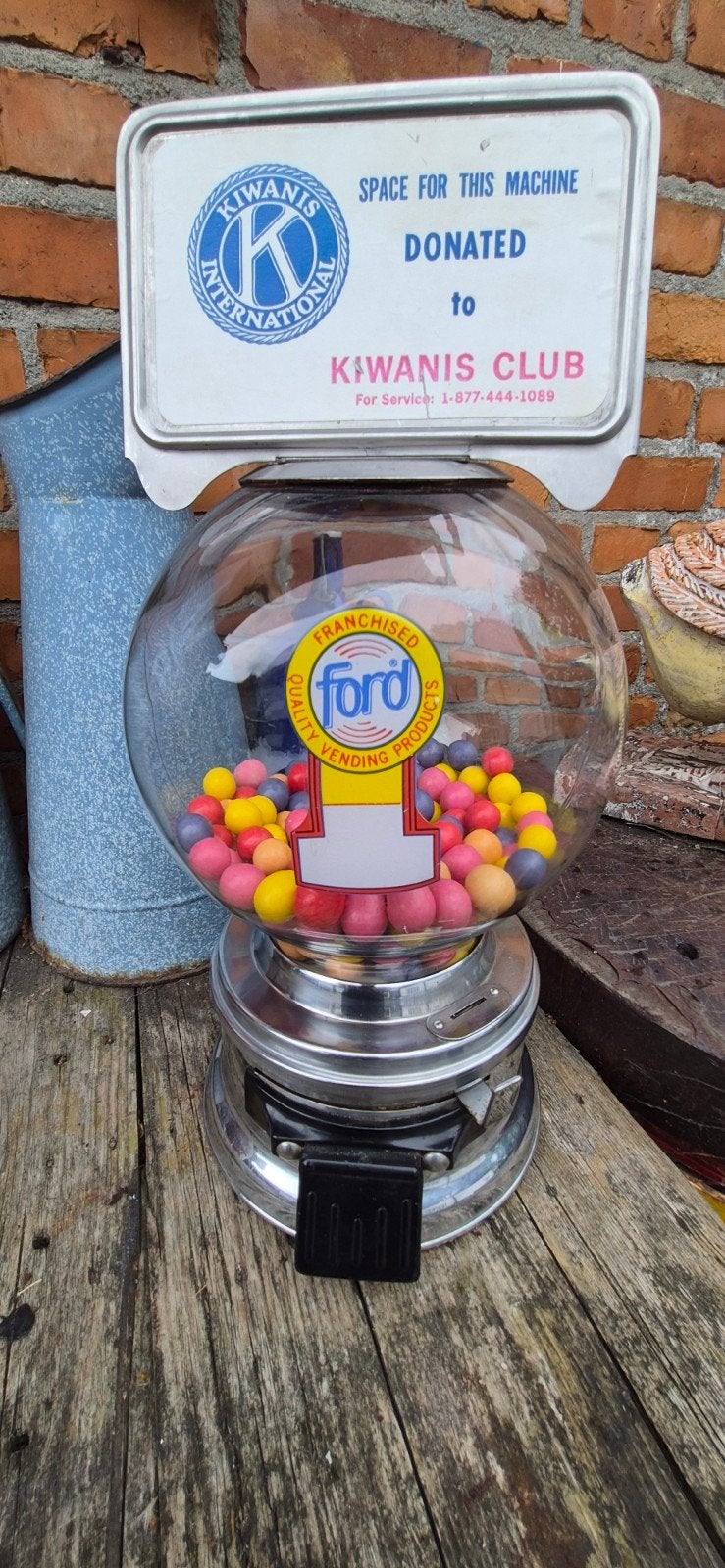 Oude kauwgum automaat - Ford Vending Products, Ophalen of Verzenden, Gebruikt