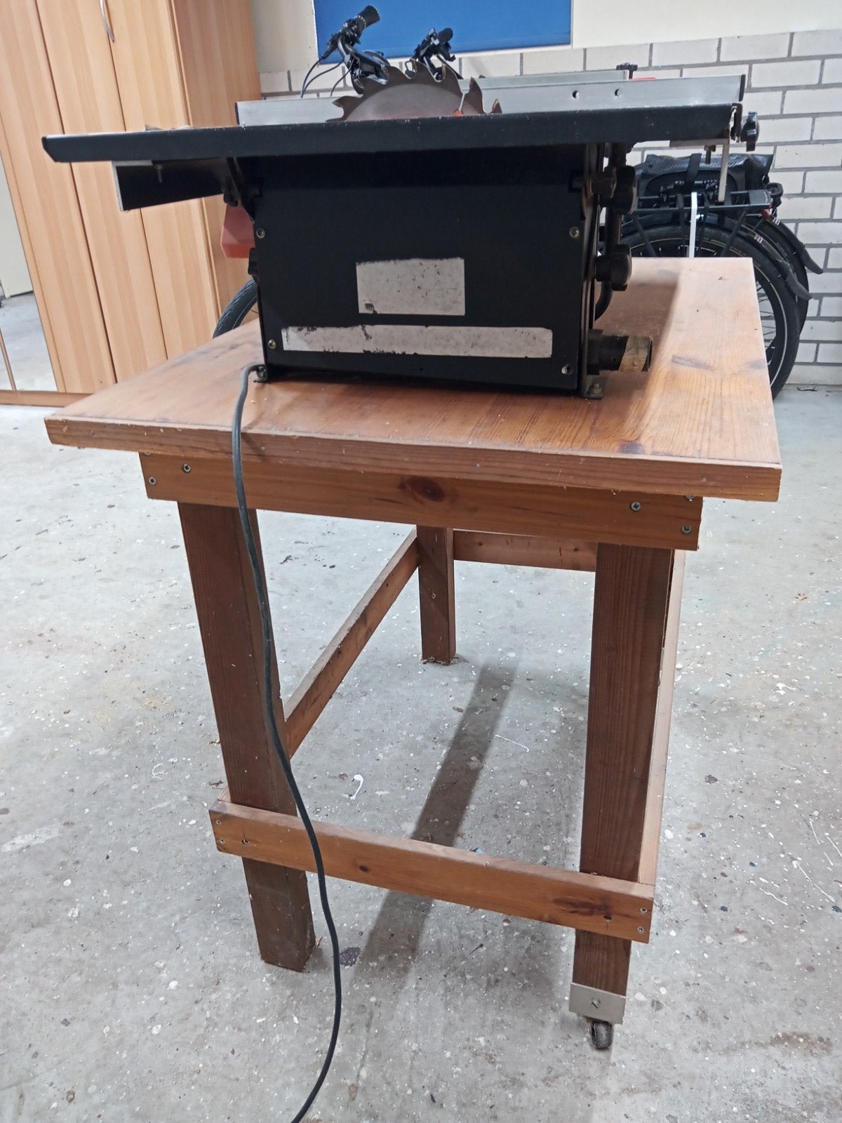 Tafelzaag met onderstel - Ideaal voor de klusser, Doe-het-zelf en Verbouw, Ophalen, Gebruikt, Cirkelzaag, Topcraft