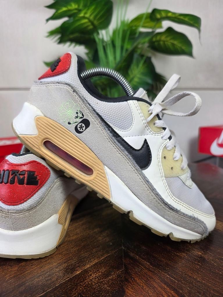 Nike Air Max 90 SE Swoosh Fiber White maat 42,5, Kleding | Heren, Schoenen, Wit, Nike, Ophalen of Verzenden, Nike