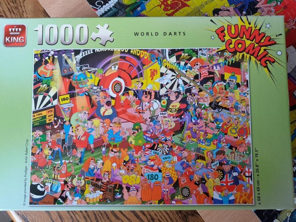 puzzel Darten World Darts 100 stukjes legpuzzel, Hobby en Vrije tijd, Denksport en Puzzels, Ophalen of Verzenden, 500 t/m 1500 stukjes