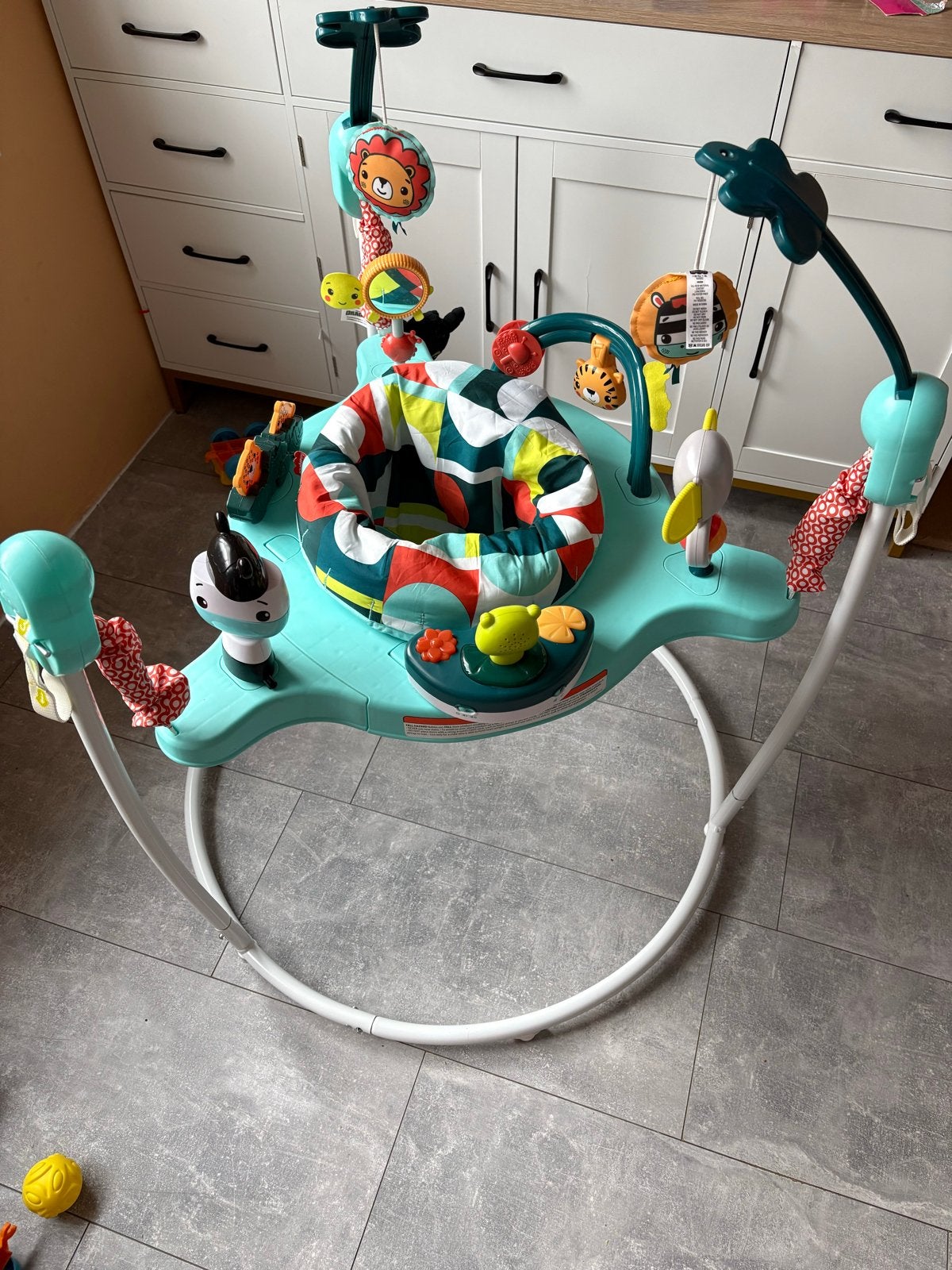 Fisher-Price Jumperoo Rainforest Vrolijke Vriendjes, Ophalen of Verzenden, Zo goed als nieuw, Overige typen, Met licht