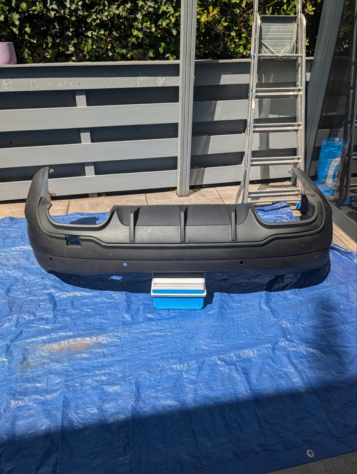 Achterbumper Mercedes C-klasse W204 C63 AMG look 07-15, Auto-onderdelen, Ophalen, Gebruikt
