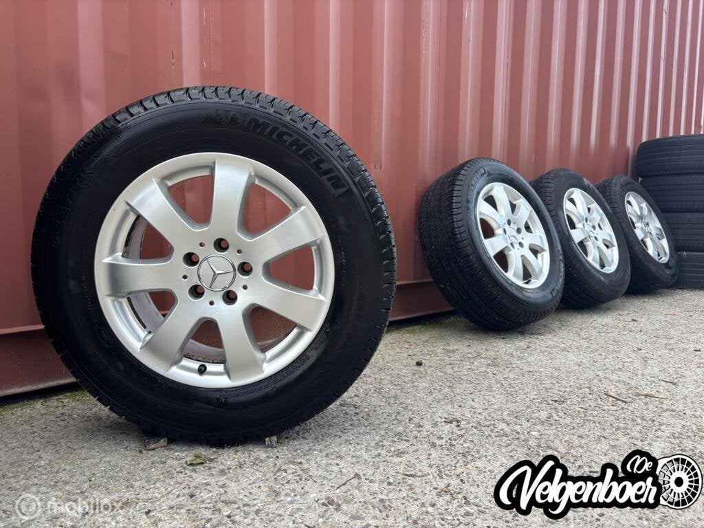 Mercedes ML velgen + Michelin zomerbanden | 17 inch!, Gebruikt, Banden en Velgen, 17 inch, Jetze Veldstraweg 71A