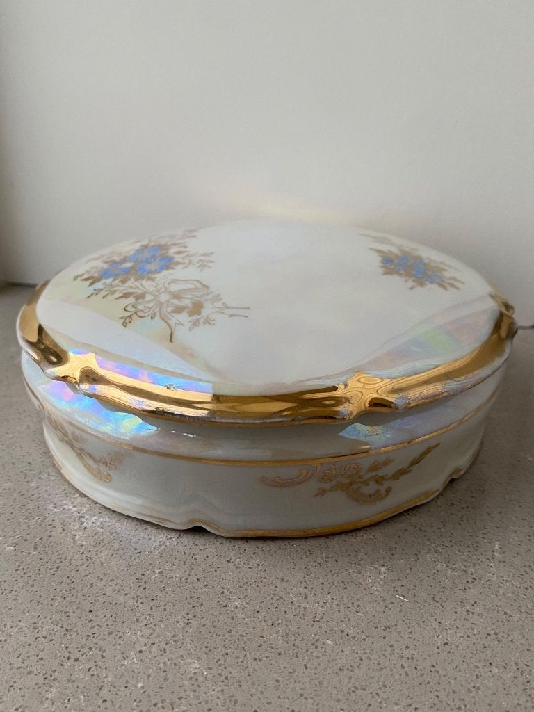 Zeldzaam Limoges verfijnde porseleinen bonbonniere, Antiek en Kunst, Ophalen of Verzenden