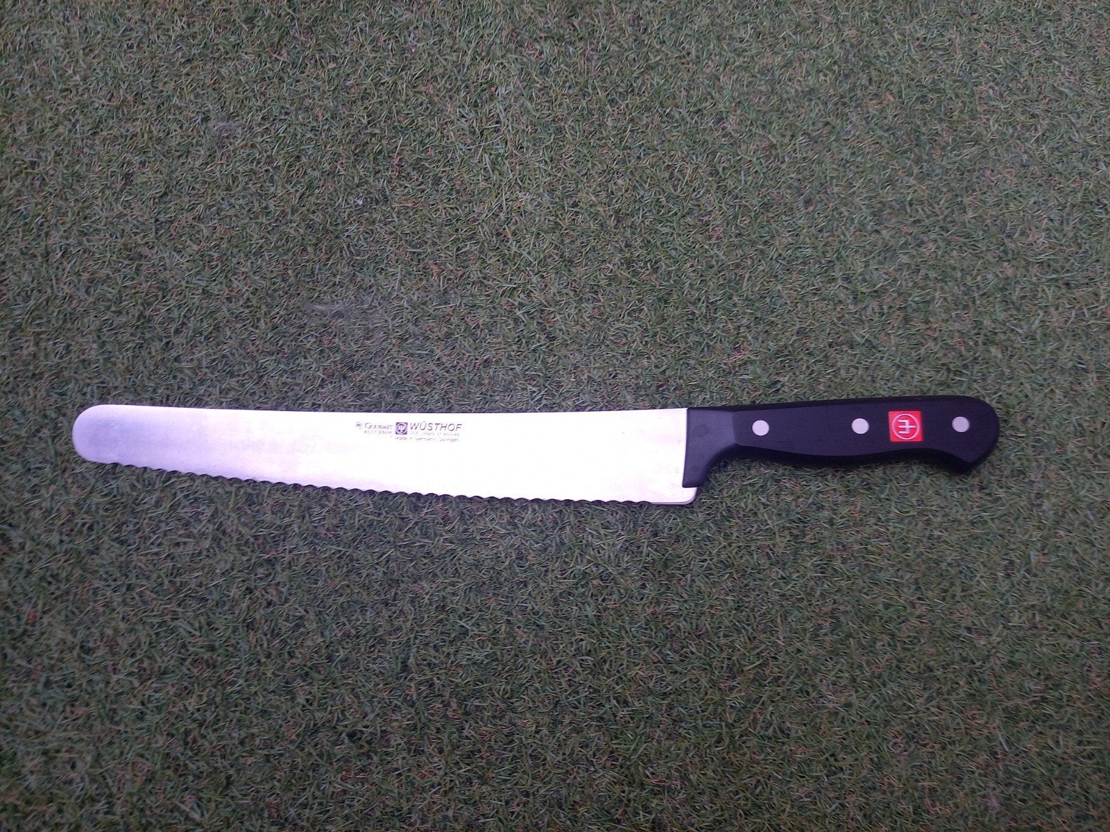 Wusthof gourmet bakkersmes 26 cm met golfsnede, Ophalen, Gebruikt, Los bestek