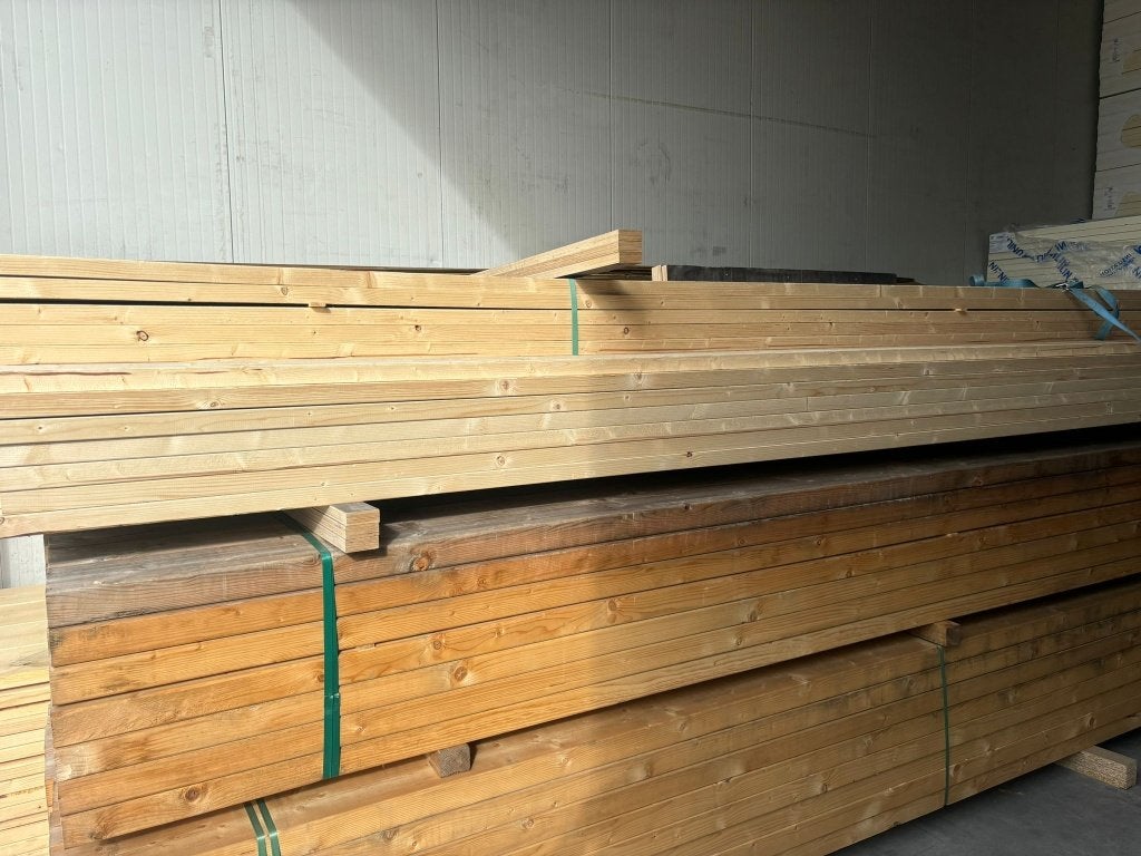 Houten balken / SLS hout - 44 x 70 mm - NIEUW! 540 cm lang!, Nieuw, Balk, Vuren, Ophalen