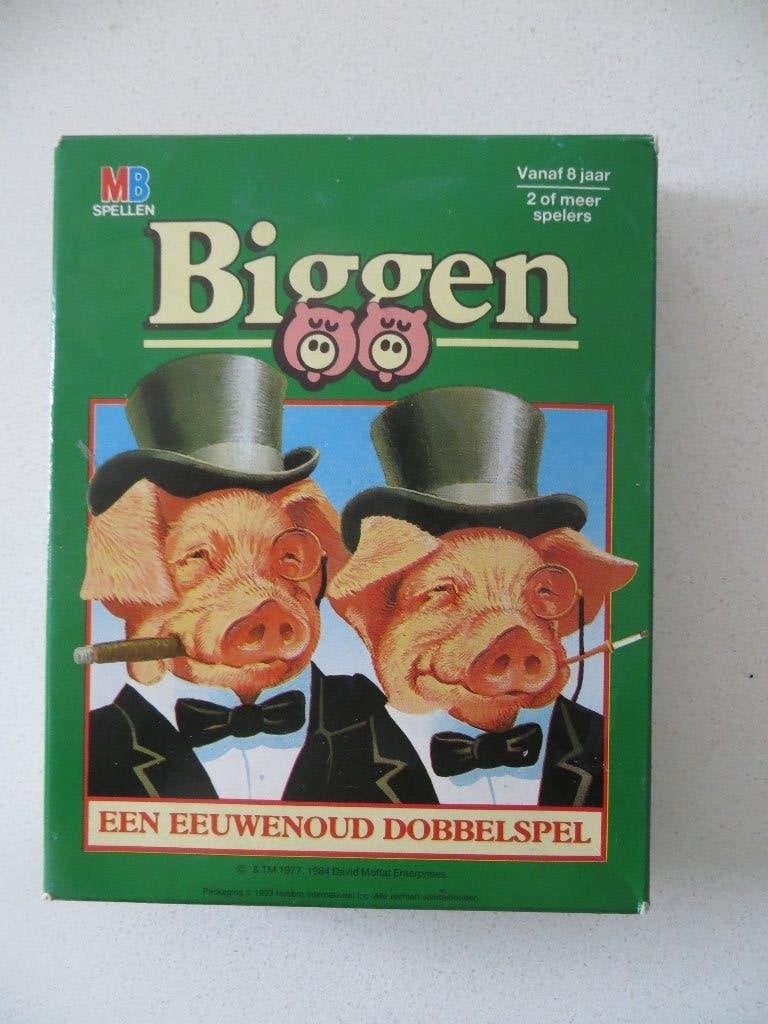 Biggen, Een of twee spelers, Verzenden, Zo goed als nieuw, MB Spellen