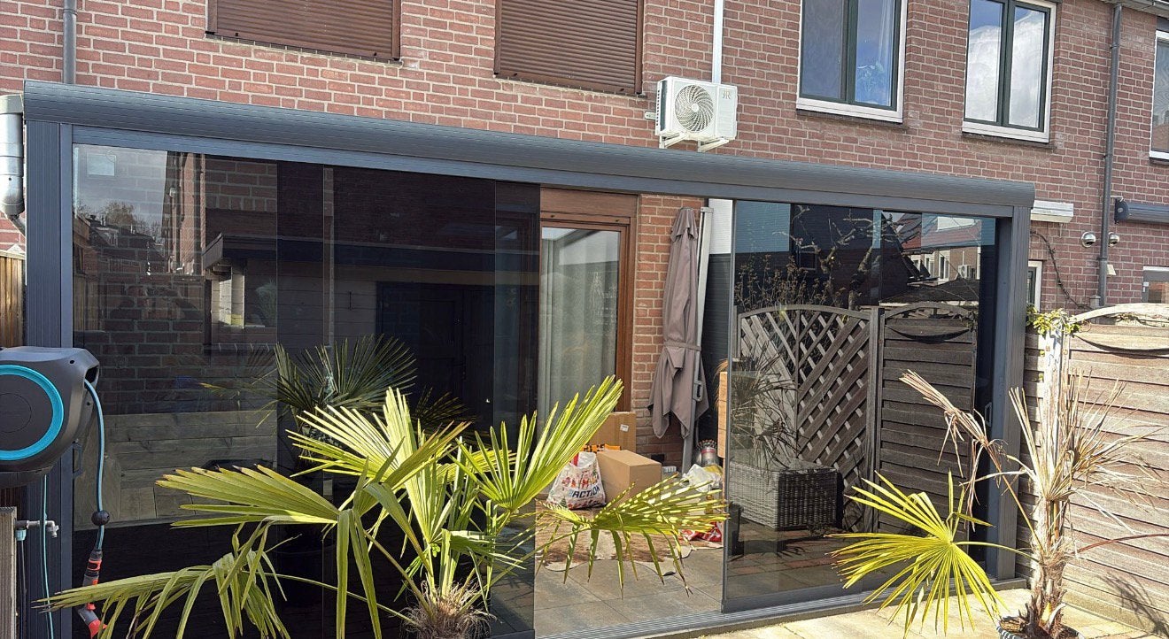 Serre met prive glas bouwjaar 2022, Tuin en Terras, Ophalen, Zo goed als nieuw, Serre