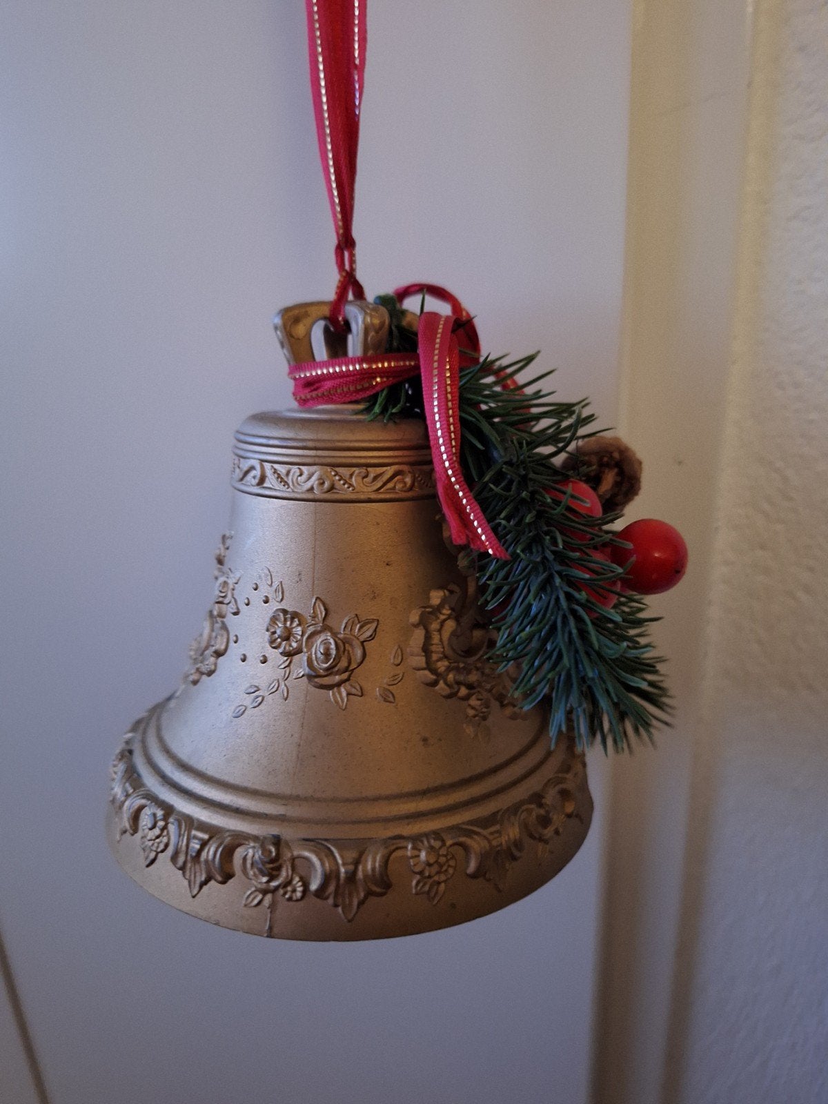 Kerstklok speeldoos vintage Germany., Ophalen of Verzenden