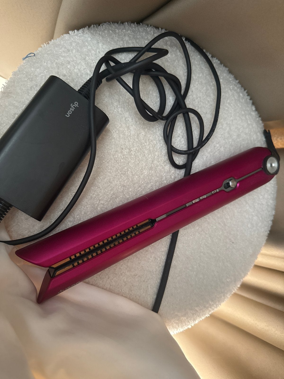 Dyson Corrale Stijltang - Fuchsia, Ophalen of Verzenden, Zo goed als nieuw, Krultang of Stijltang