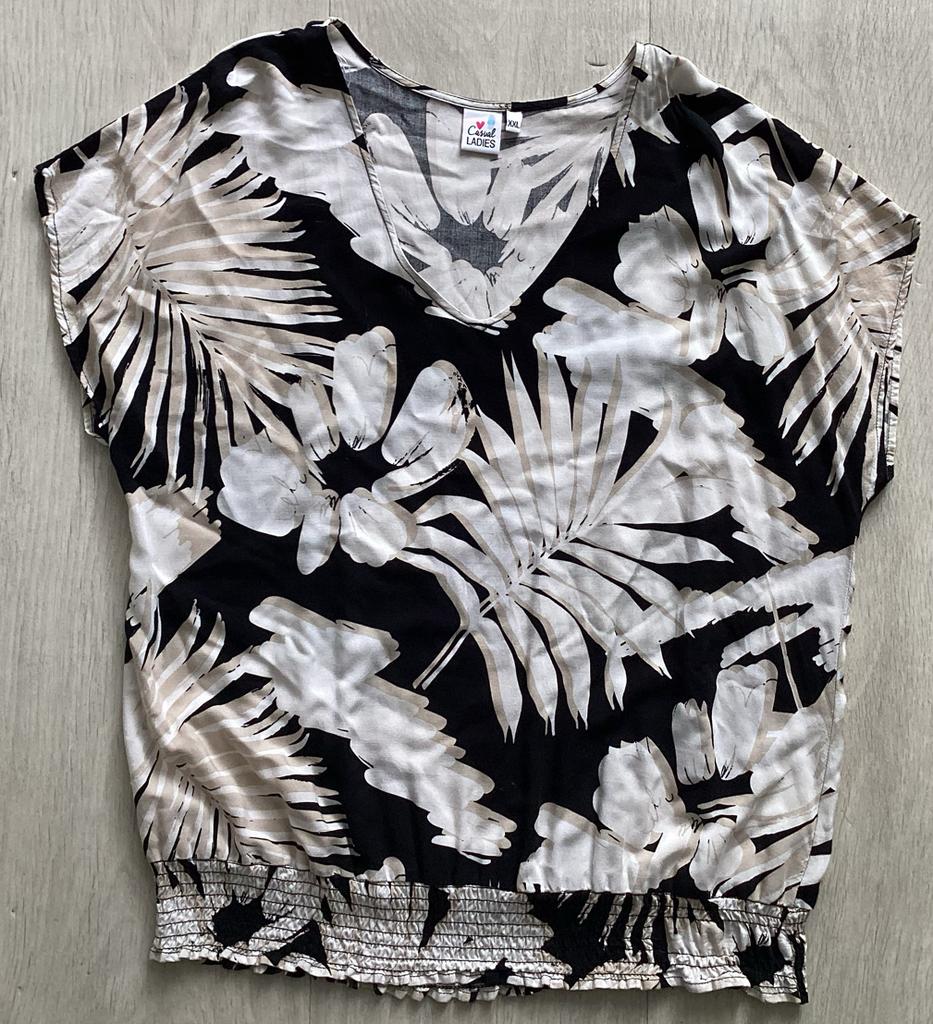 Zwart-wit top / shirt maat XXL/2XL van Casual ladies, Kleding | Dames, Zwart, Casual Ladies, Zo goed als nieuw, Shirt of Top