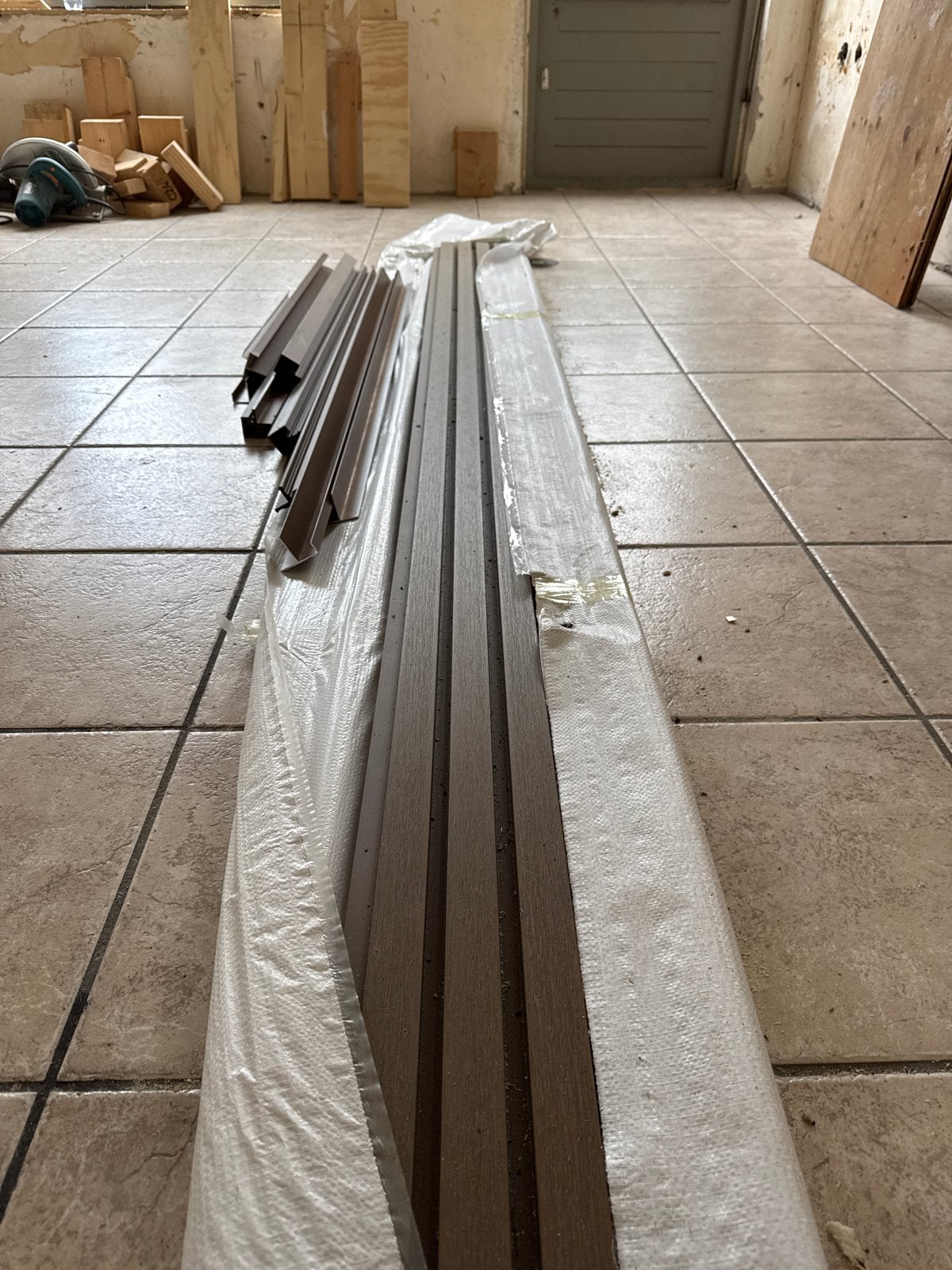 BuitenPaneel Teak Rhombus Gevelbekleding 2900x225x26mm, 25 tot 50 mm, Nieuw, Ophalen of Verzenden, Plank
