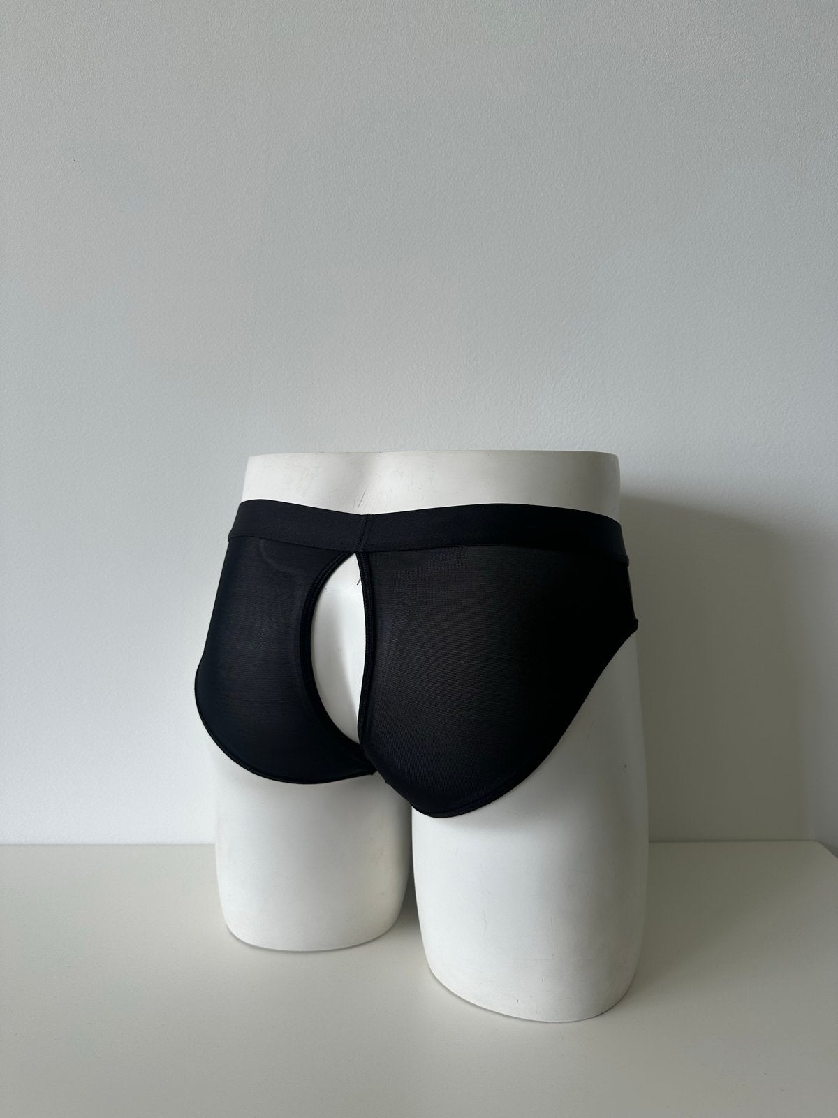 Zwarte heren slip Maat S met open achterkant, Ophalen of Verzenden, Zwart, Slip