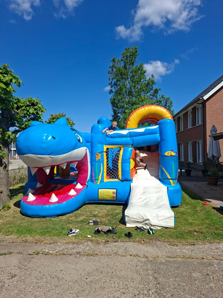 Haai springkasteel te huur - Plezier voor elk feest!, Ophalen of Verzenden