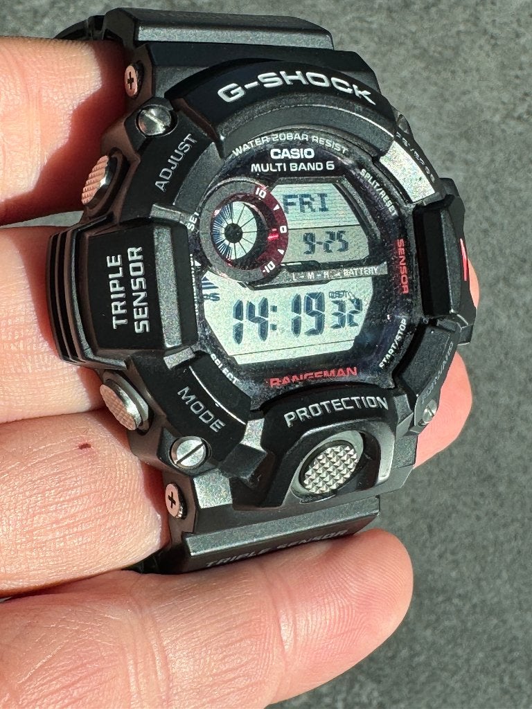 Casio G-SHOCK GW-9400-1ER RANGEMAN, Casio, Kunststof, Ophalen of Verzenden, Zo goed als nieuw