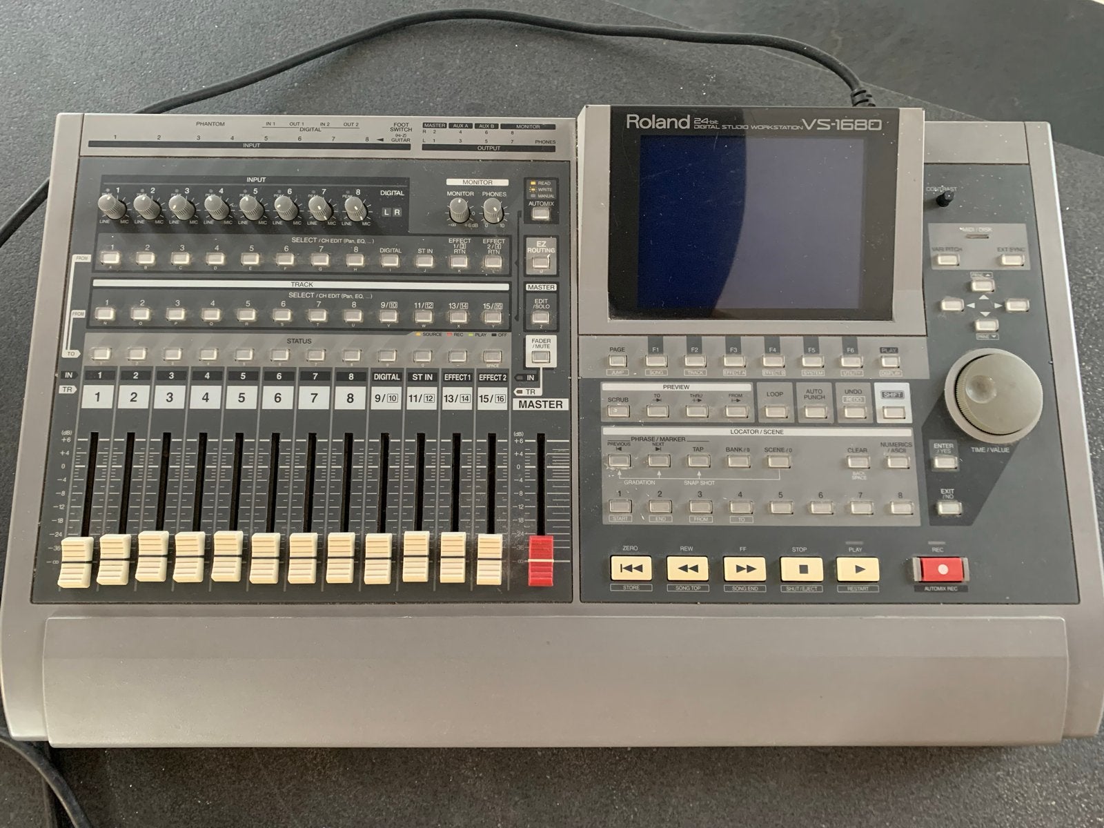 Roland VS-1680 Digitale Meng- en Record Studio, Ophalen, Gebruikt, 10 tot 20 kanalen, Microfooningang