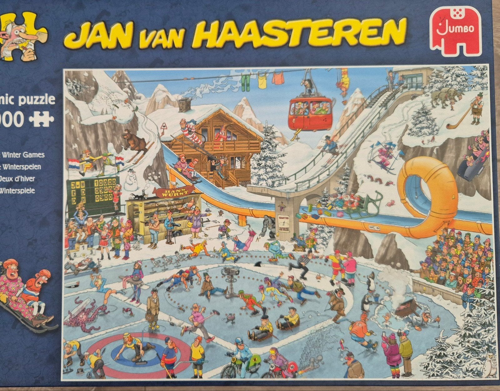 Jan van Haasteren De Winterspelen, Ophalen, 500 t/m 1500 stukjes, Zo goed als nieuw