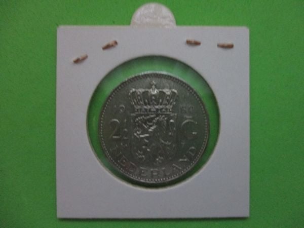 (vaw4007) Munt 1980 Nederland Juliana Rijksdaalder, Ophalen of Verzenden, Koningin Juliana, 2½ gulden, Losse munt