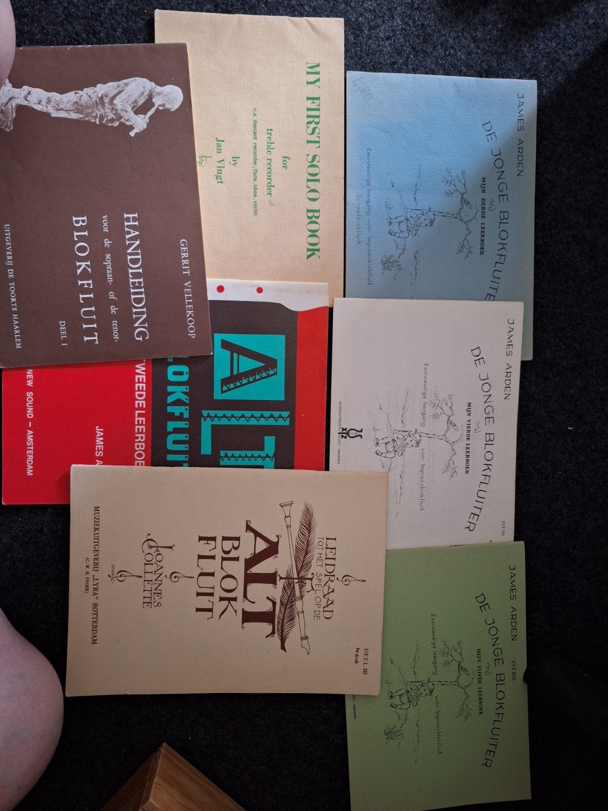 Div. blokfluit bladmuziek: sopraan, alt, tenor - nostalgis, Ophalen of Verzenden, Gebruikt, Overige soorten, Blokfluit
