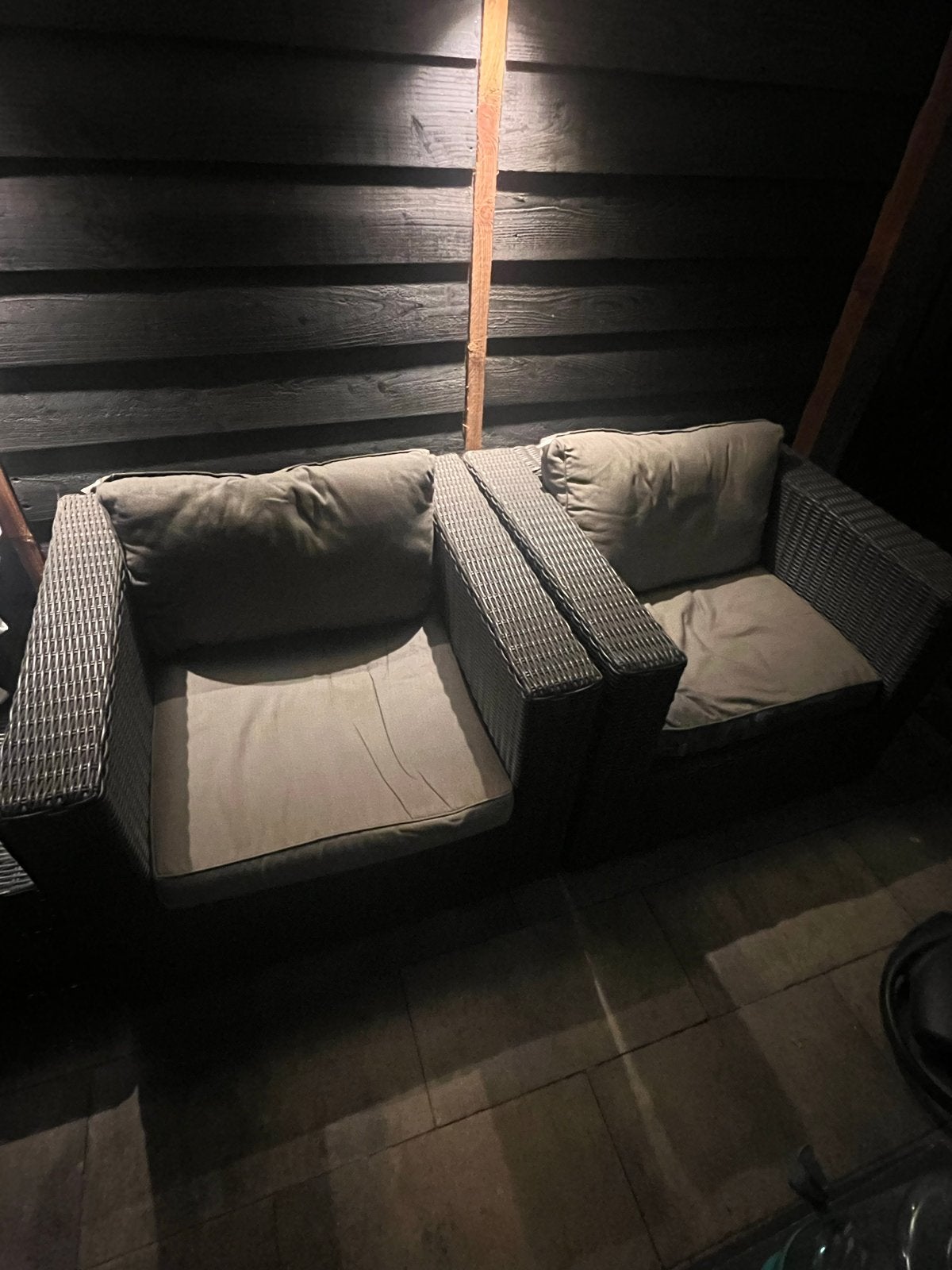 Gebruikte loungeset met bank, stoelen en tafel, Ophalen, 5 zitplaatsen, Gebruikt, Loungeset