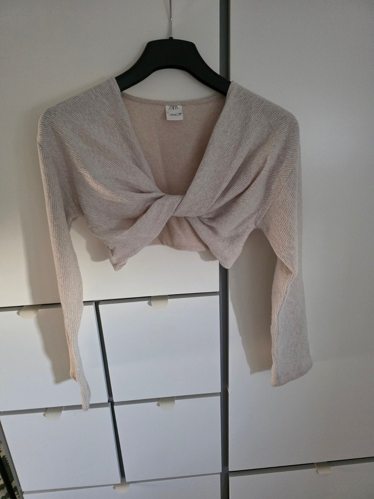 Zara meisjes bolero ecru/beige maat 164 - Nieuw, Ophalen of Verzenden, Nieuw, Meisje, Trui of Vest