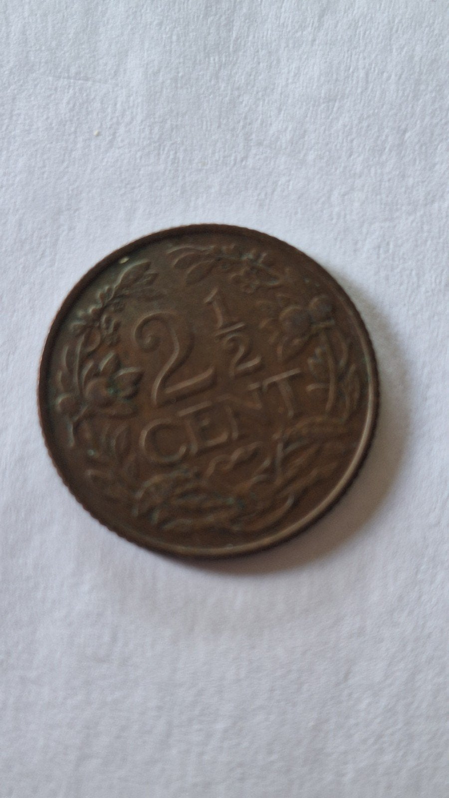 Nederlandse 2 1/2 Cent Munt 1947 Curaçao, Ophalen, Koningin Wilhelmina, Overige waardes, Losse munt