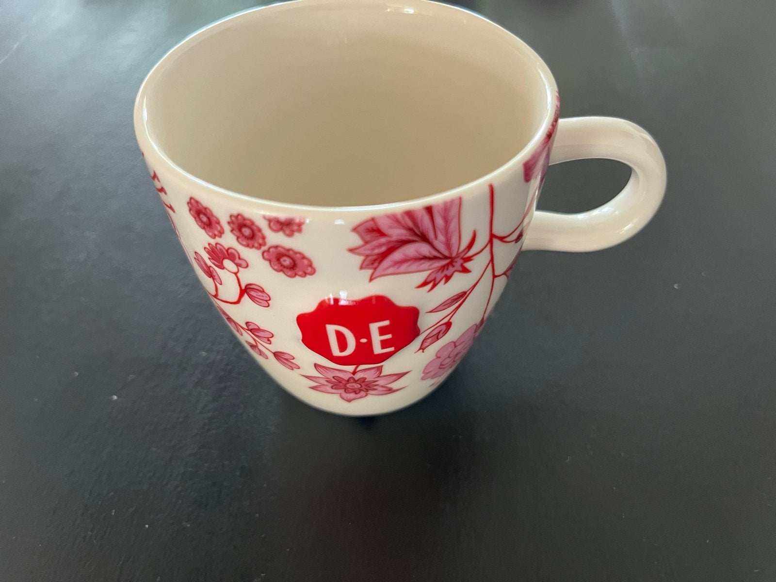 Hylper Heritage DE Mok - Rood bloemenpatroon, Overige merken, Keramiek, Zo goed als nieuw, Overige stijlen