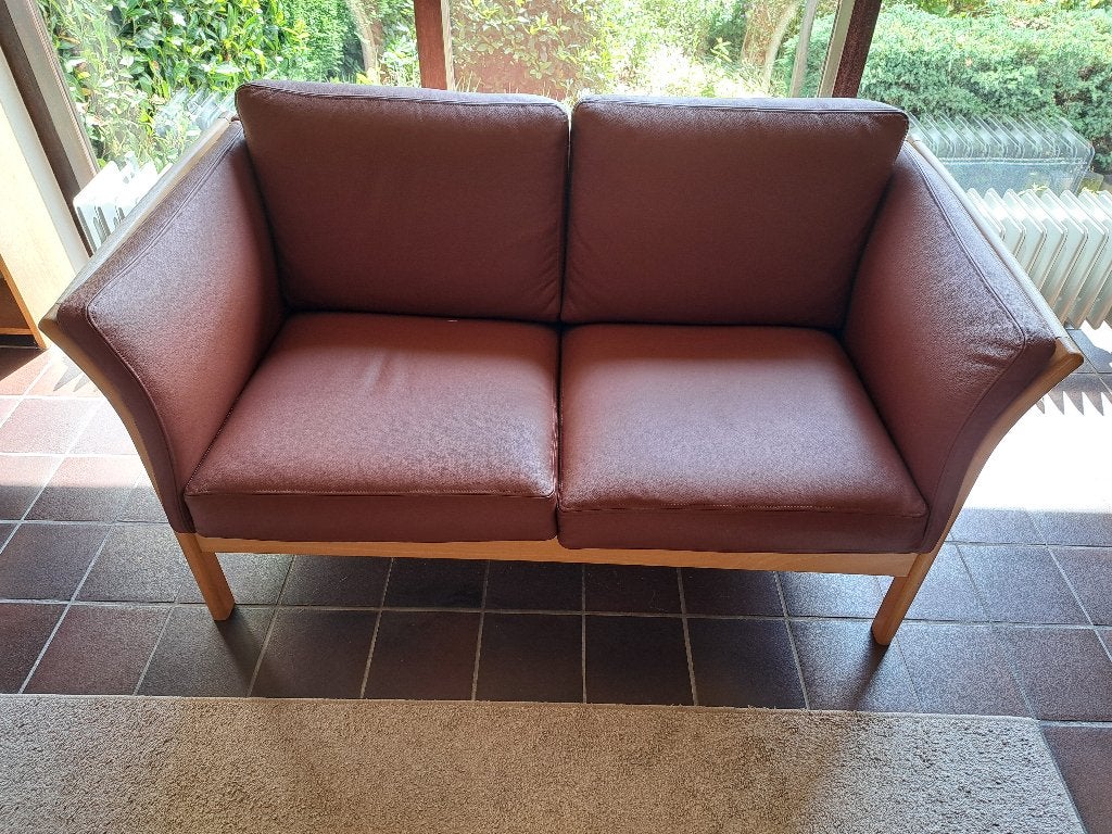 Bankstel 2- en 3-zits, Ophalen, Gebruikt, 75 tot 100 cm, Rechte bank