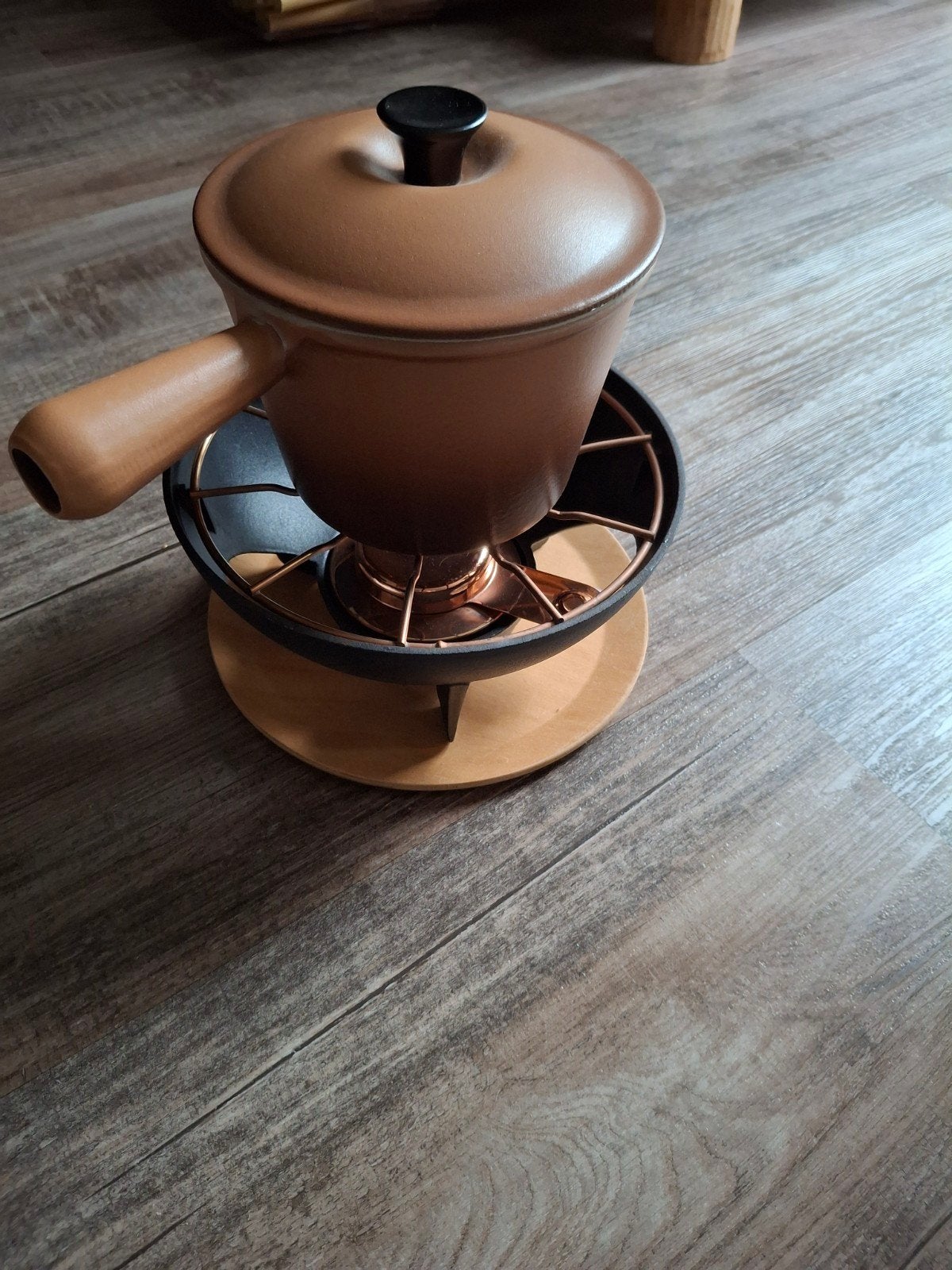 Vintage Le Creuset fondue set, Ophalen