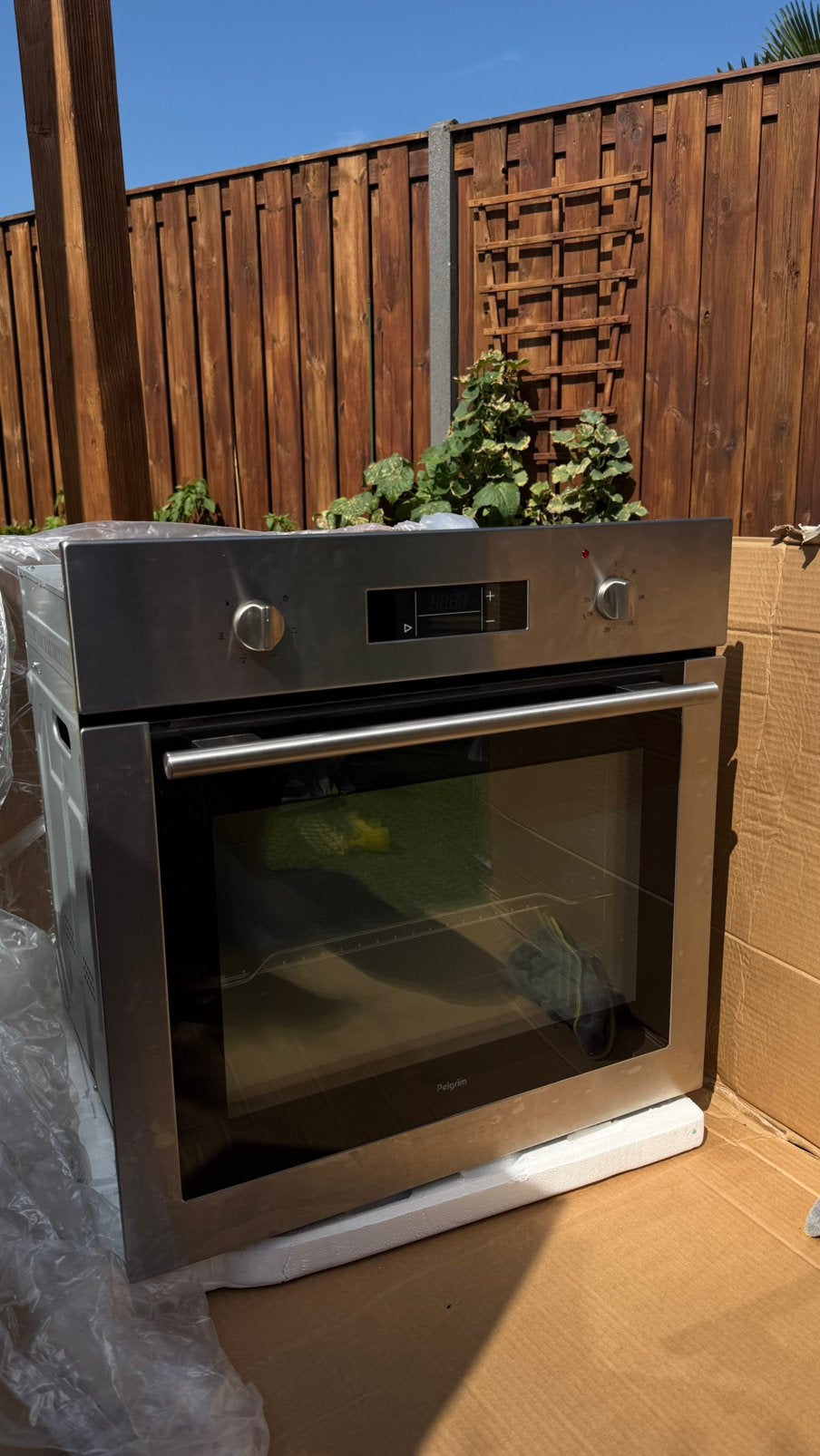 Pelgrim inbouwoven OKW593RVS – goede staat, Witgoed en Apparatuur, Oven, 60 cm of meer, Pelgrim, Ophalen of Verzenden