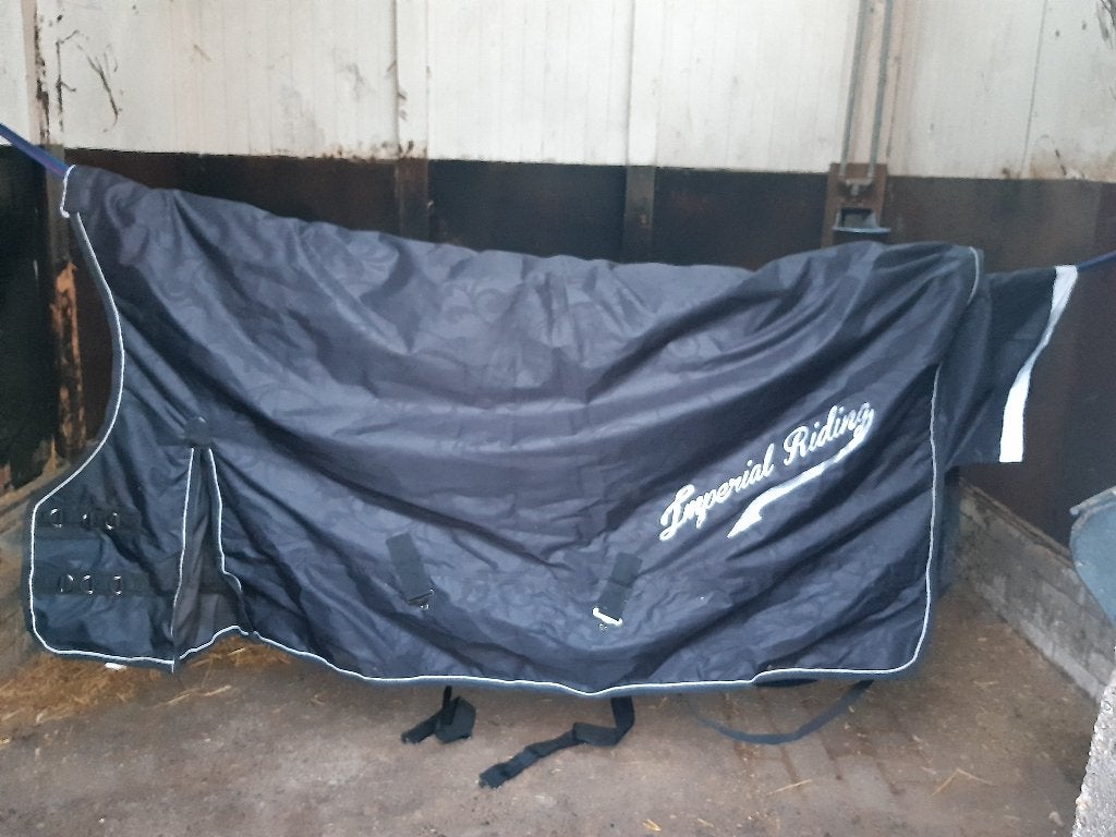 135/185 Imperial Riding Outdoordeken IRHSuper-Dry 200g Zwart, Dieren en Toebehoren, Paarden en Pony's | Dekens en Dekjes, Overige merken