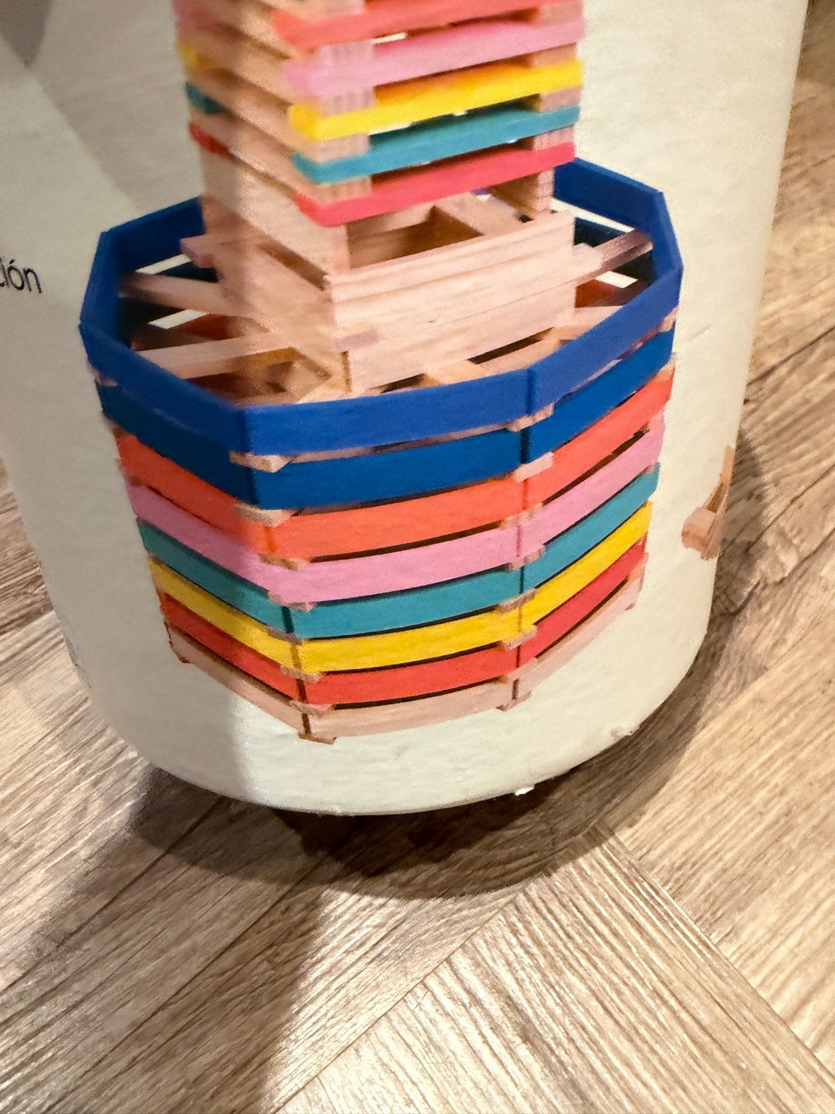 Gekleurde bouwblokken (Kapla-stijl) in ton, Ophalen, Gebruikt, Overige merken