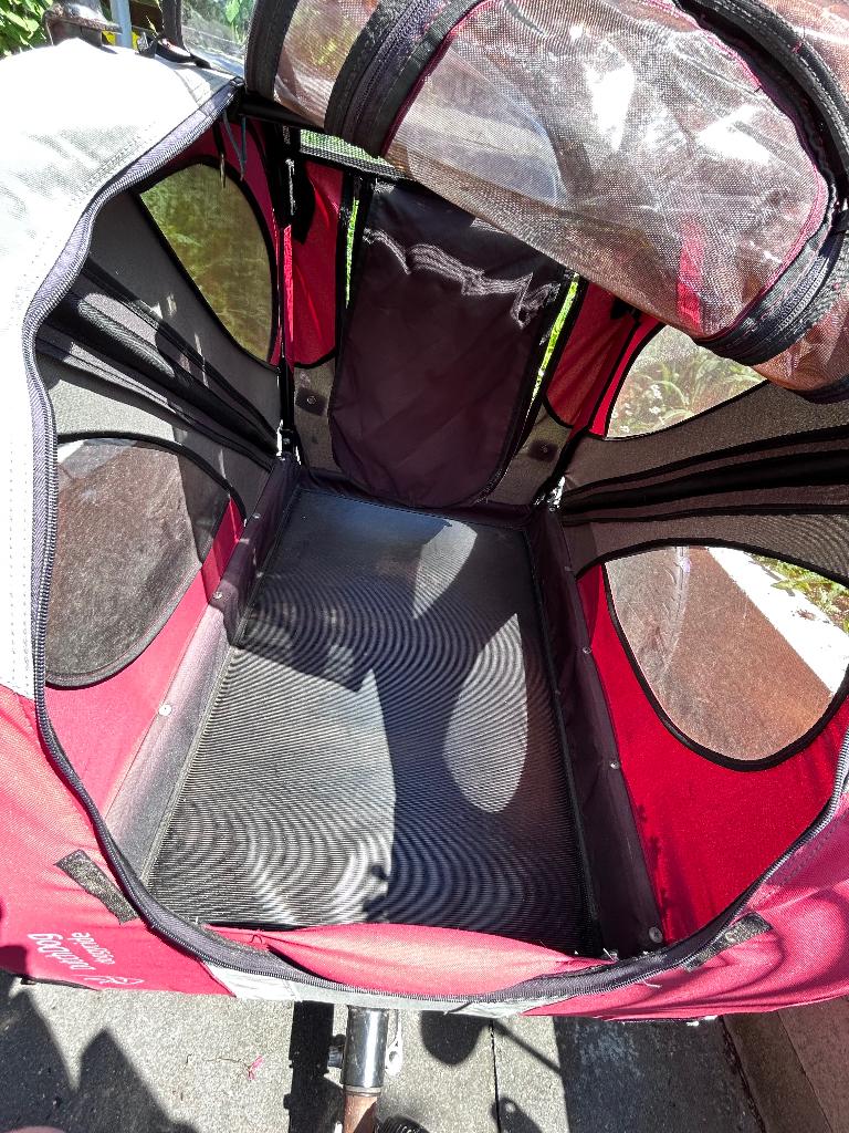 Hondenfietskar Doggy ride Deluxe Exclusivio, Ophalen, Gebruikt, Opvouwbaar, 80 kg of meer