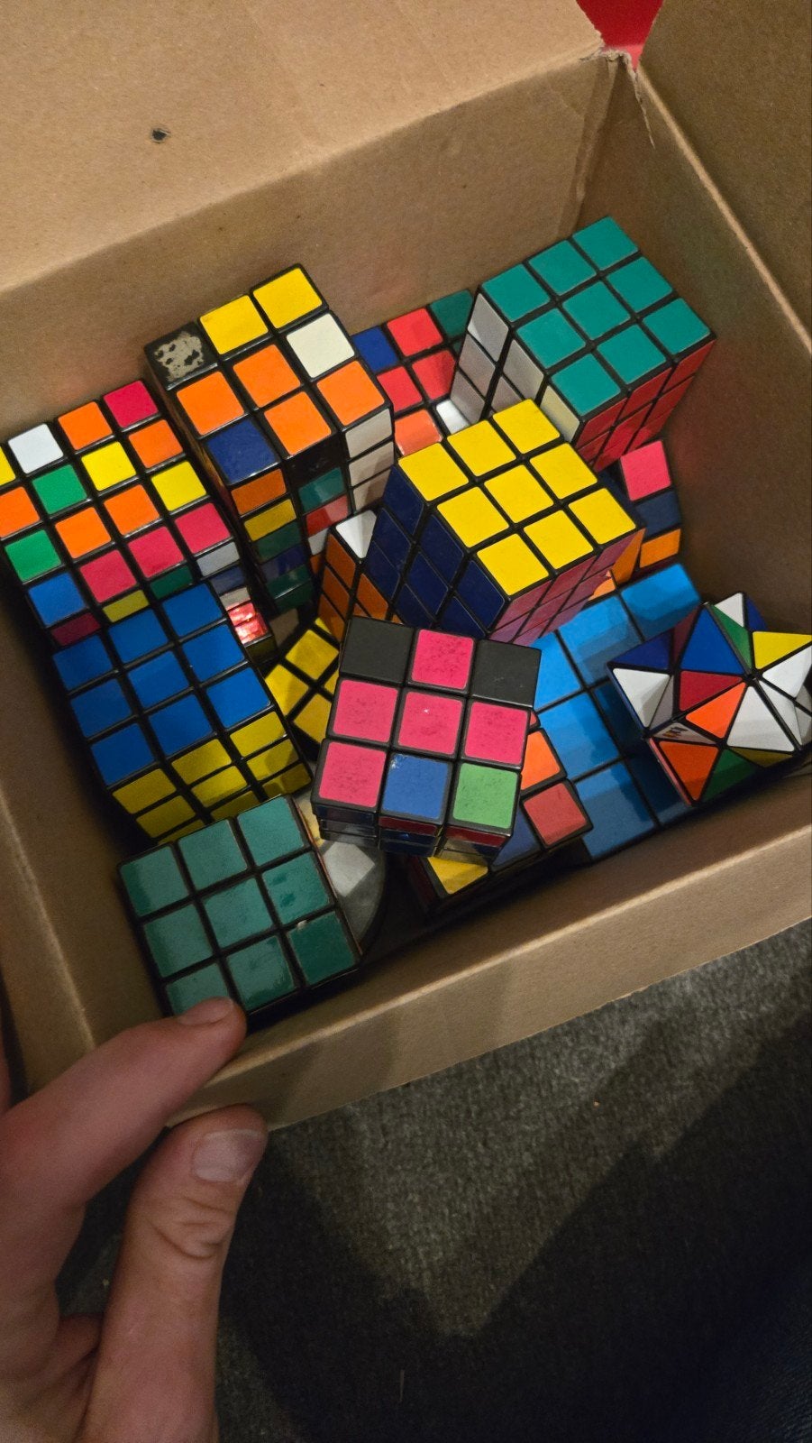 Rubik's kubussen 20stuks, Ophalen of Verzenden, Gebruikt