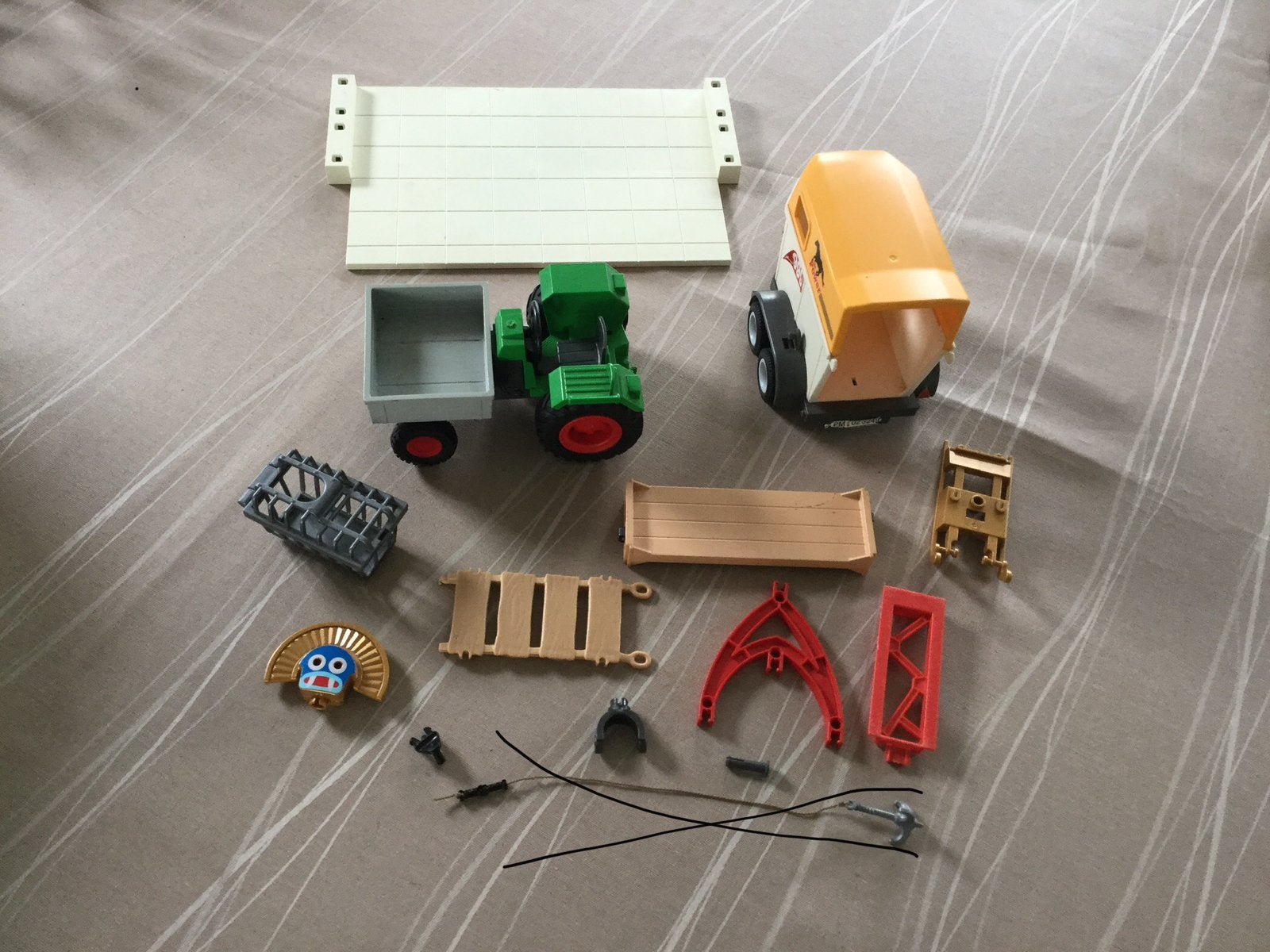 Playmobil paarden kar ed.., Ophalen of Verzenden, Zo goed als nieuw