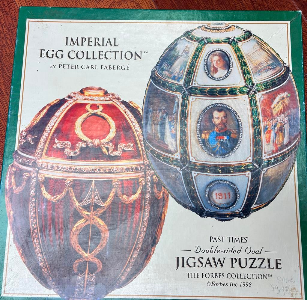 Ovale puzzel van fabergé ei. 600 stukjes, Ophalen of Verzenden, 500 t/m 1500 stukjes, Gebruikt, Legpuzzel
