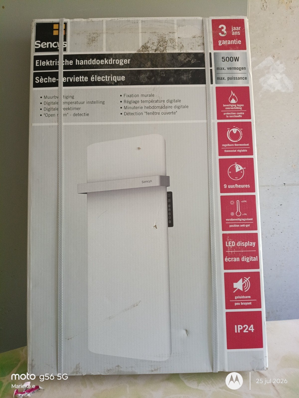 sensys handdoek droogrek NIEUW, Ophalen, Radiator, Nieuw, Minder dan 60 cm