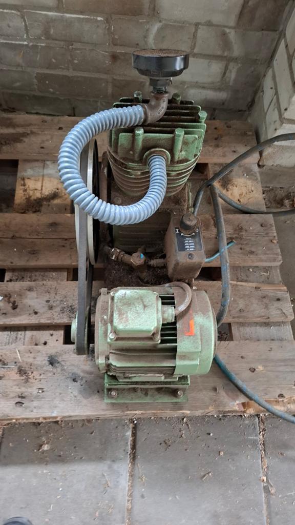 Werkende compressor 380V-220V zonder drukvat, Ophalen of Verzenden
