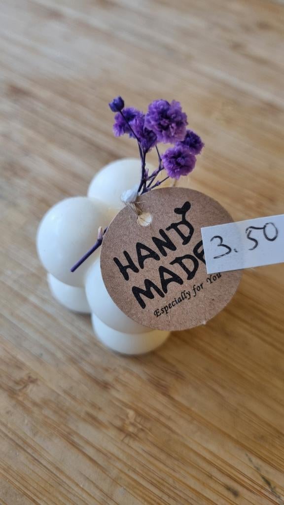 Paraffinevrije Kaars - 2x2 cm, Huis en Inrichting, Woonaccessoires | Kandelaars en Kaarsen, Nieuw, Kaars, Minder dan 25 cm, Overige materialen