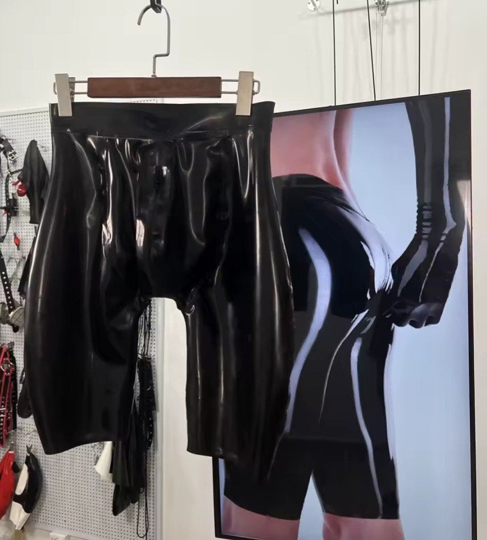 Mooie Latex Rubber Short met Rits, tm XXL, Kleding | Heren, Verzenden, Boxer