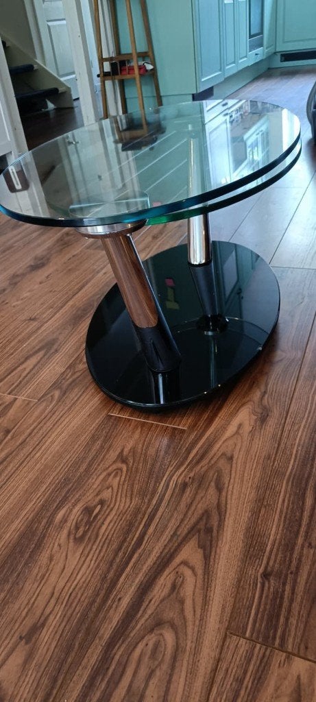 Naos Action Design - Extendable Coffee Table, Ophalen, Gebruikt, 50 tot 100 cm, Glas