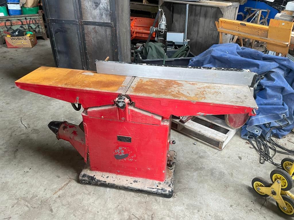 Hout schaafmachine vlakbank Fa. P.W. de Vries & Co Arnhem, Ophalen, Gebruikt, Elektrisch