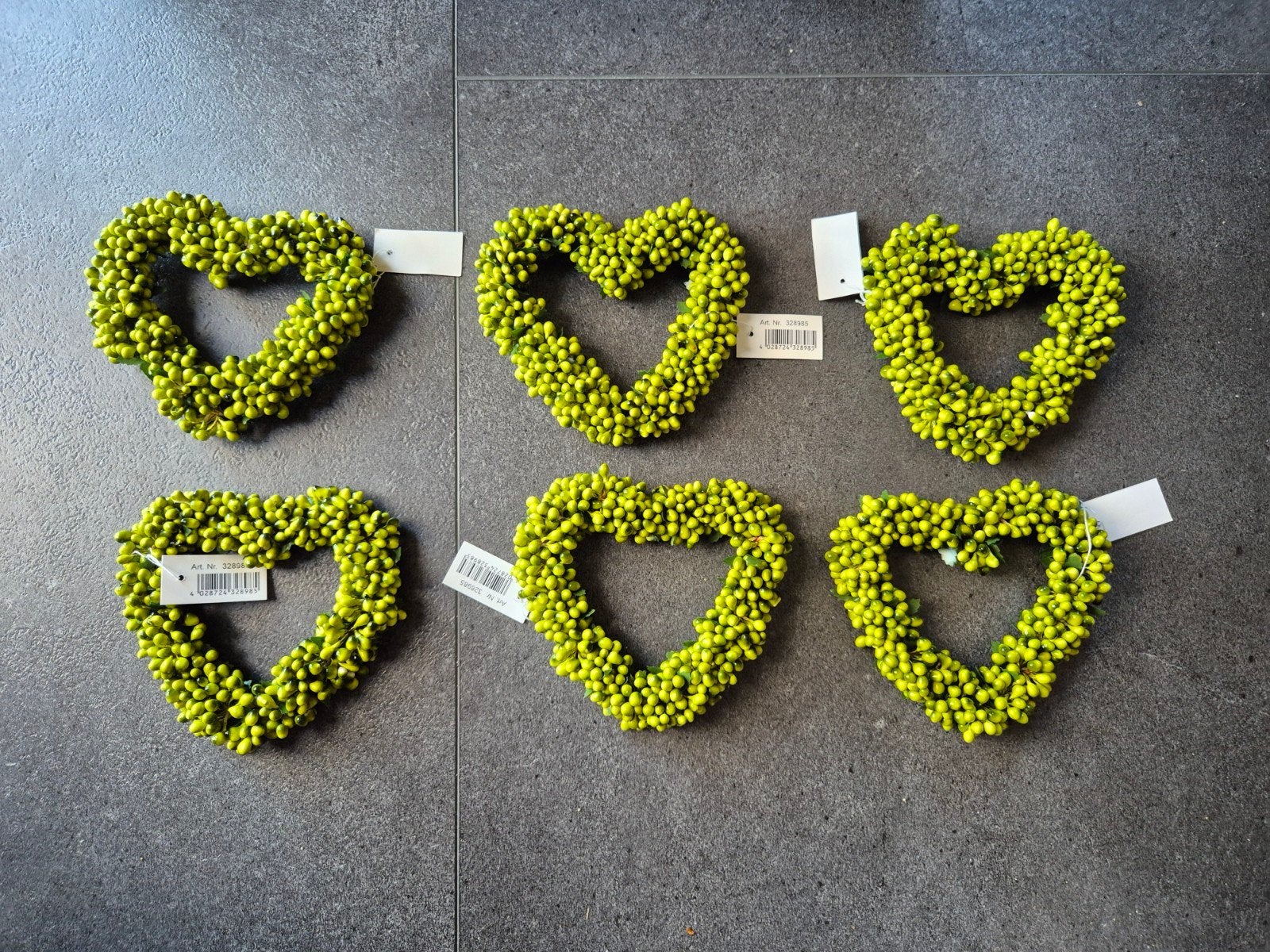 nieuwe hartjes met groene besjes, Ophalen of Verzenden, Nieuw