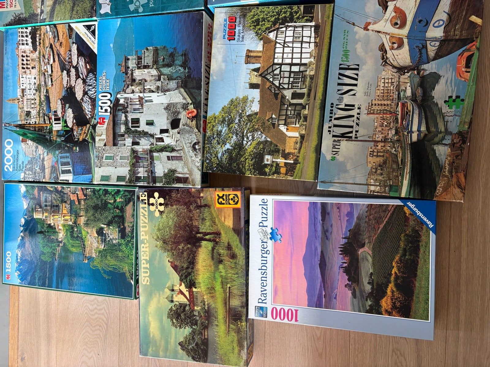 15 puzzels voor 10 Euro - Diverse merken en aantallen, Ophalen, Gebruikt