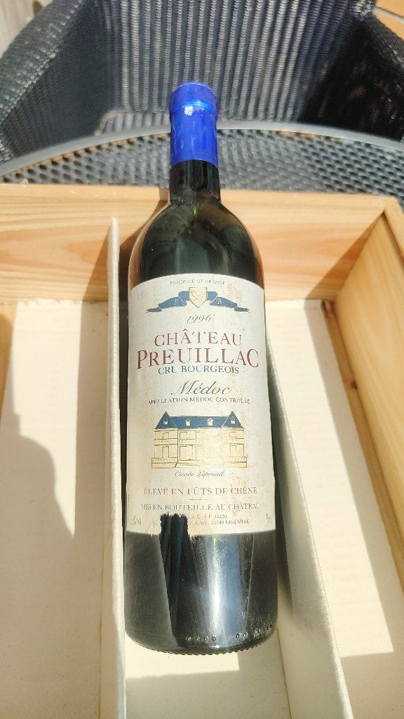 Chateau Preuillac Cru Bourgeois Medoc 1996, Frankrijk, Nieuw, Ophalen of Verzenden, Rode wijn