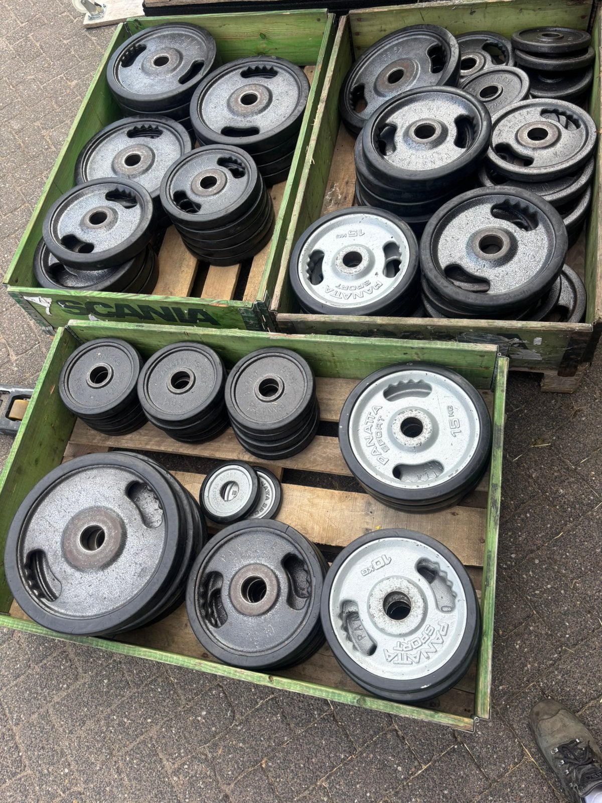 Partij Panatta halterschijven - 1100 kg, Ophalen, Halterschijven, Gebruikt, Panatta
