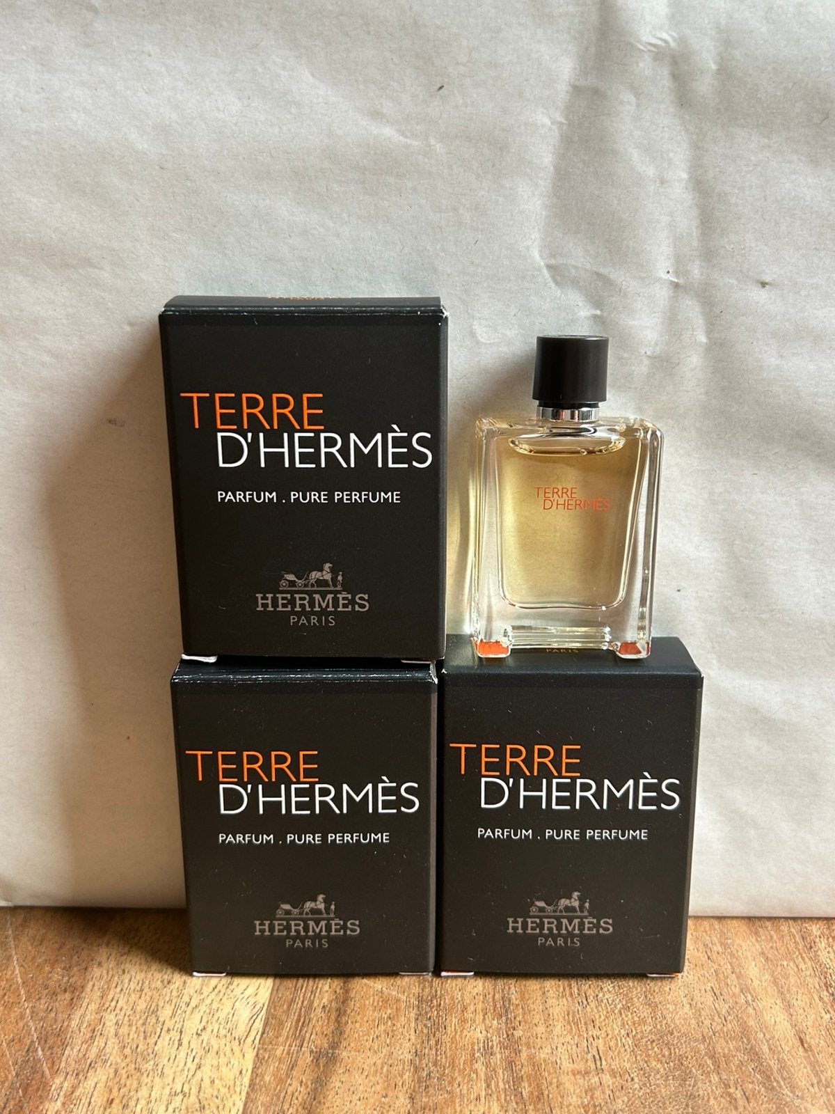 Terre D’Hermès miniatuur pure parfum 5ml, Ophalen of Verzenden, Nieuw