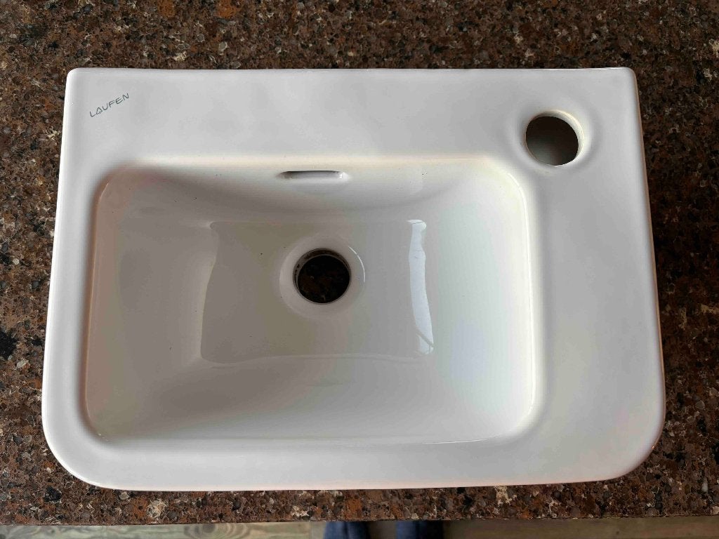 Laufen fontein, Ophalen of Verzenden, Zo goed als nieuw, Steen, Toilet