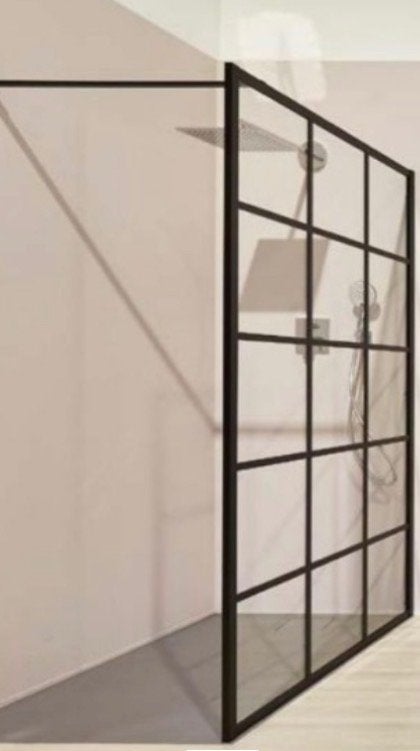 Nieuwe Kermi inloopdouche dark edition 120/200cm 8mm, Ophalen, Nieuw, Glas, Douche